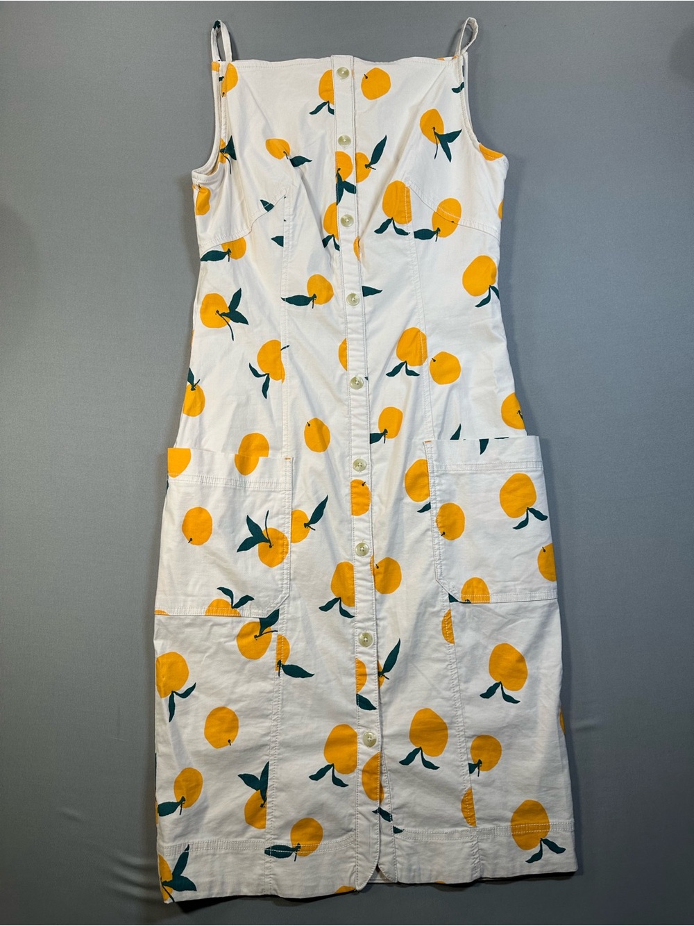 NWT Maeve x Anthropologie Dylan Mierzwinski Colette Citrus Midi Dress - Medium - Picture 13 of 16